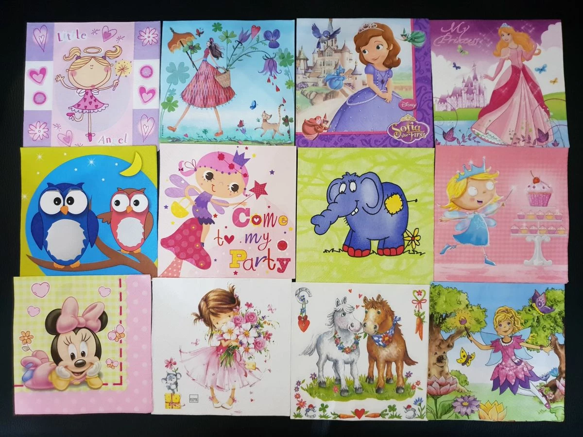 Vendora 36 ΠΑΙΔΙΚΕΣ ΧΑΡΤΟΠΕΤΣΕΤΕΣ 17Χ17 ΓΙΑ ΝΤΕΚΟΥΠΑΖ, ΜΕ ΘΕΜΑΤΑ ΓΙΑ ΚΟΡΙΤΣΑΚΙΑ 5 Vendora 36 ΠΑΙΔΙΚΕΣ ΧΑΡΤΟΠΕΤΣΕΤΕΣ 17Χ17 ΓΙΑ ΝΤΕΚΟΥΠΑΖ, ΜΕ ΘΕΜΑΤΑ ΓΙΑ ΚΟΡΙΤΣΑΚΙΑ - Image 3