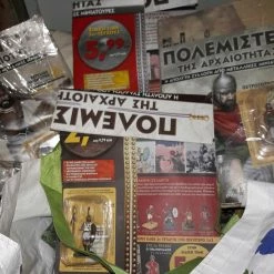 Vendora Πολεμιστές της Αρχαιοτητας,ολόκληρη η σειρά,με κάθε φιγουρα στο κουτί της&με τα περιοδικα που τα συνοδευουν