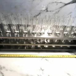 Vendora Συλλεκτικό διακοσμητικό ιατρικό Inox στάντ με δοκιμαστικούς σωλήνες του 1950, μήκους 38 εκ -vendora shop 296e1aac486d027f9e8d159d9d027ba1d092fc14 xl