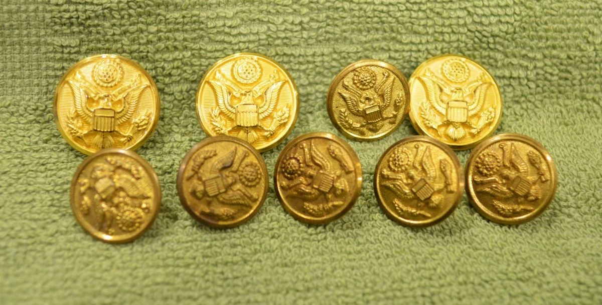 Vendora Εννέα (9) USA στρατιωτικά κουμπιά στρατηγών του Πενταγώνου καινούργια. 3 Vendora Εννέα (9) USA στρατιωτικά κουμπιά στρατηγών του Πενταγώνου καινούργια.