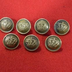 Vendora Επτά (7) μπρούτζινα κουμπιά αξιωματικών του Στρατού Ξηράς περιόδου δεκαετιών 1900-1920 (80 ευρώ) -vendora shop 34fcf9acda4b4379d60fb00f5549e2f40080611d xl