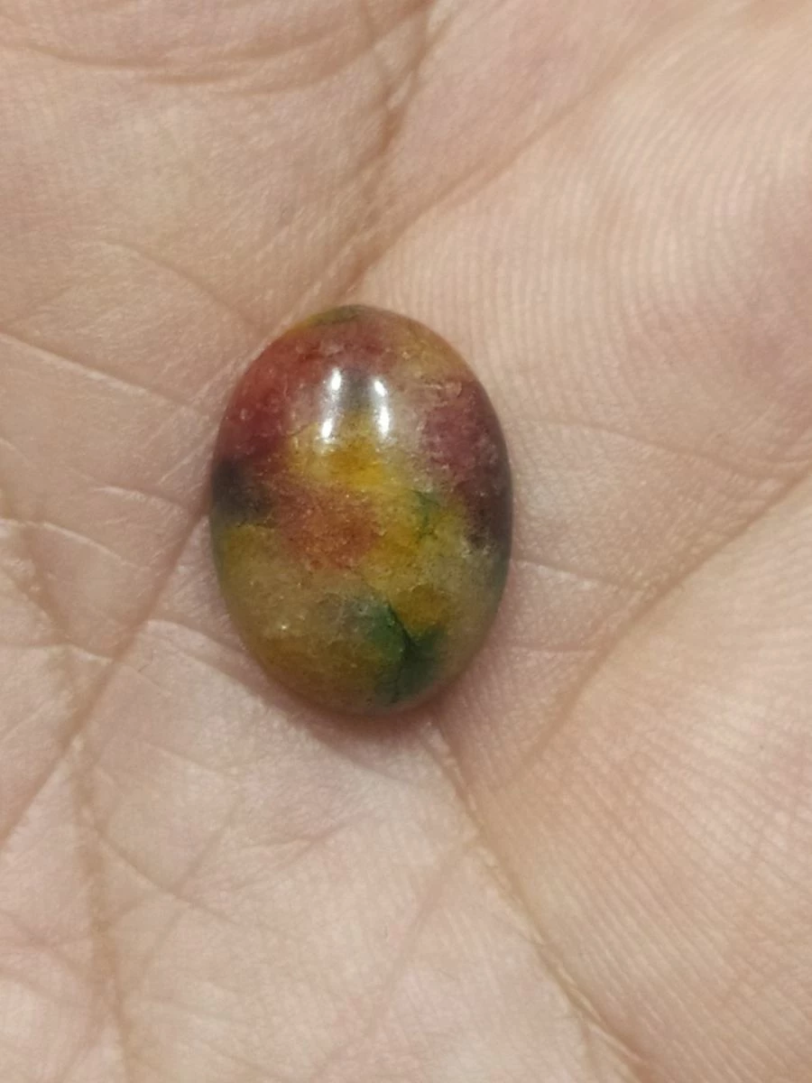 Vendora πωλειτε απο συλλεκτη ορυκτων πολυτιμων λιθων μοναδικη ορυκτη Oval Combouchon Bloodstone 8 Ct σπάνια Multicolor 6 Vendora πωλειτε απο συλλεκτη ορυκτων πολυτιμων λιθων μοναδικη ορυκτη Oval Combouchon Bloodstone 8 Ct σπάνια Multicolor - Image 4