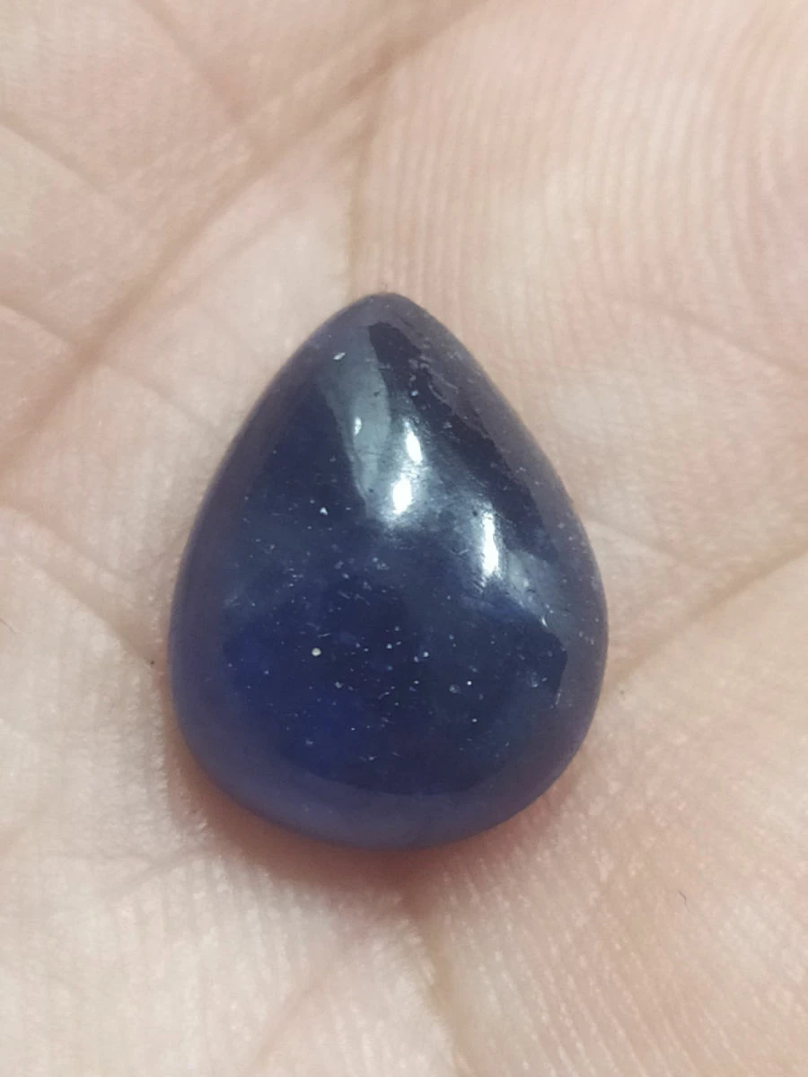 Vendora πωλείτε από συλλέκτη ορυκτών πολύτιμων λίθων μοναδικό καμπουσον διάφανο μπλε σκούρο ζαφείρι 9,3 Ct 5 Vendora πωλείτε από συλλέκτη ορυκτών πολύτιμων λίθων μοναδικό καμπουσον διάφανο μπλε σκούρο ζαφείρι 9,3 Ct - Image 3