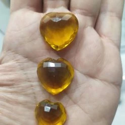 Vendora πωλειτε απο συλλεκτη ορυκτων πολυτιμων λιθων, 3 φανταστικα ορυκτα Citrine σε σχημα καρδιας σε 3 διαφορετικα μεγεθη συνολο 120 Ct με το πιστοποιητικο τουσ -vendora shop 59ed9bf35724192ffc2117e43327bb96a7829eeb xl
