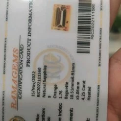 Vendora πωλείτε από συλλέκτη ορυκτών πολύτιμων λίθων μοναδικό ορυκτό ζαφειρι 4,25 Ct πορτοκάλι με το πιστοποιητικό του. -vendora shop 6133a02883d188c009bb8b8a2c6172c482b0418b xl