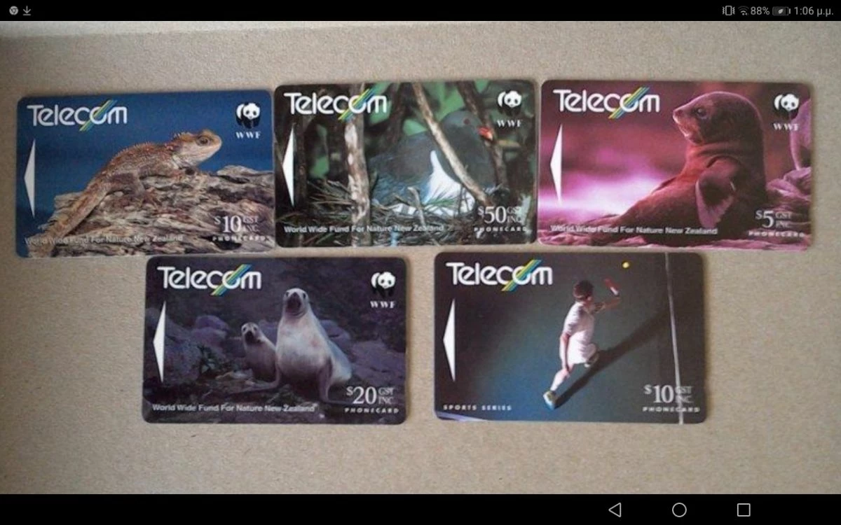 Vendora Τηλεκαρτες Νεα Ζηλανδία(5), Γαλλικες(15) τεμ. 3 διαφορετικες σειρες 1991-92-93-94 4 Vendora Τηλεκαρτες Νεα Ζηλανδία(5), Γαλλικες(15) τεμ. 3 διαφορετικες σειρες 1991-92-93-94 - Image 2