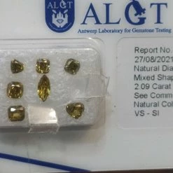 Vendora πωλείτε από συλλέκτη ορυκτών πολύτιμων λίθων πακέτο 7 πλεον, φαντεζυ (πωλειτε κ 1-1) ορυκτών διαμαντιών 1,80 Ct πλεον από Vs-si1,αξίας συμφωνα με σάιτ που αγοράστηκε 2750 ευρώ με το πιστοποιητικό του