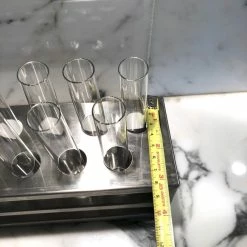 Vendora Συλλεκτικό διακοσμητικό ιατρικό Inox στάντ με δοκιμαστικούς σωλήνες του 1950, μήκους 38 εκ -vendora shop 7d10c702973bdff9ccf02919b2dff19875c73c0e xl