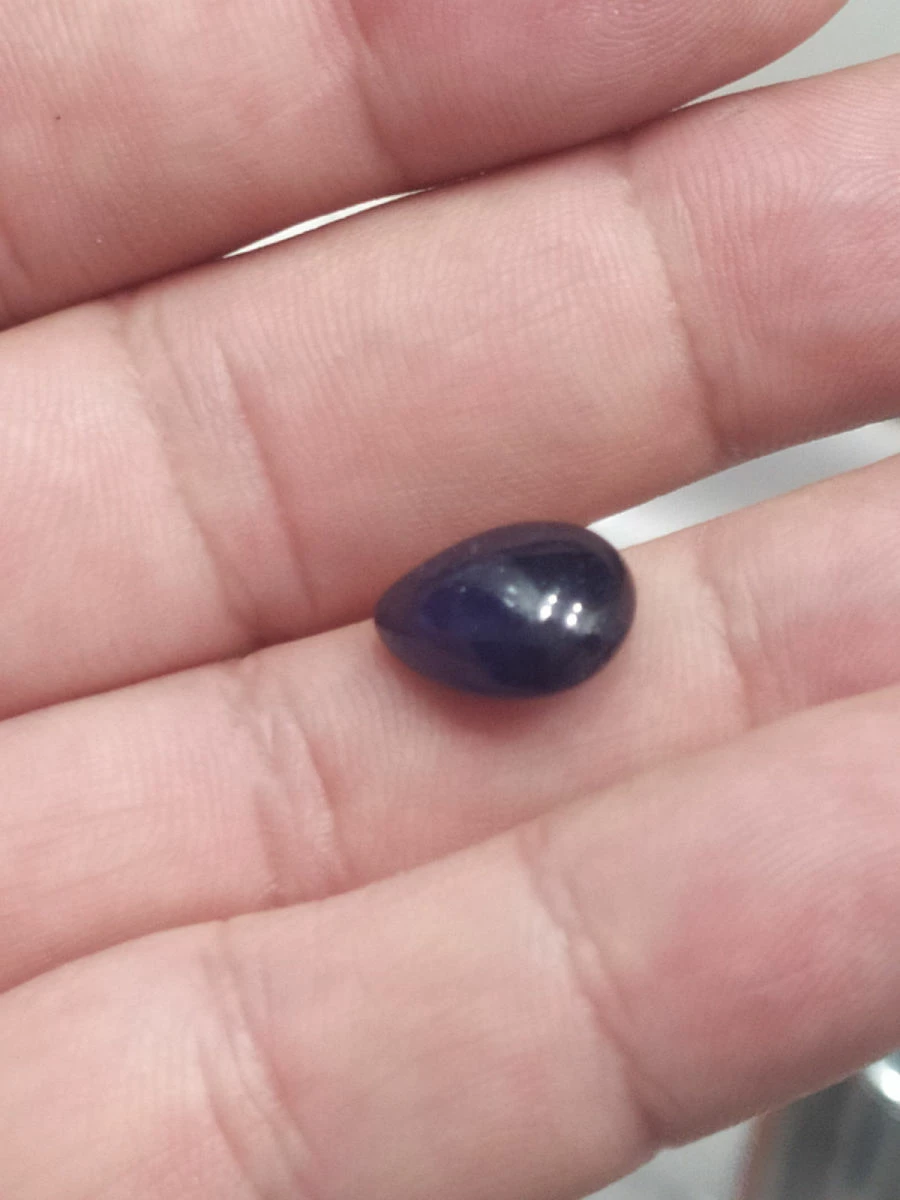 Vendora πωλείτε από συλλέκτη ορυκτών πολύτιμων λίθων μοναδικό καμπουσον διάφανο μπλε σκούρο ζαφείρι 9,3 Ct 7 Vendora πωλείτε από συλλέκτη ορυκτών πολύτιμων λίθων μοναδικό καμπουσον διάφανο μπλε σκούρο ζαφείρι 9,3 Ct - Image 5