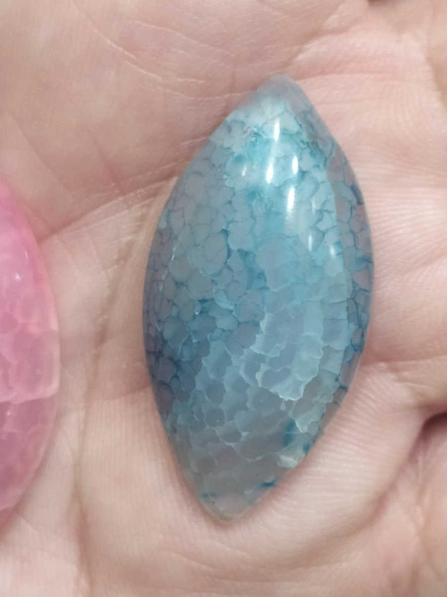 Vendora πωλείτε από συλλέκτη ορυκτών πολύτιμων λίθων, 3 φανταστικοί αχάτες οβάλ, 4χ2 Cm.σε μπλε πράσινο κ ροζ χρωμα 6 Vendora πωλείτε από συλλέκτη ορυκτών πολύτιμων λίθων, 3 φανταστικοί αχάτες οβάλ, 4χ2 Cm.σε μπλε πράσινο κ ροζ χρωμα - Image 4