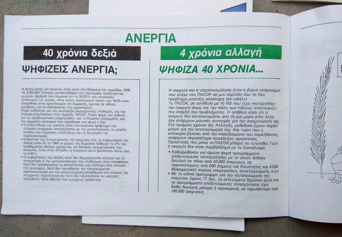 Vendora ΠΑΣΟΚ ΑΝΔΡΕΑΣ ΠΑΠΑΝΔΡΕΟΥ-ΠΡΟΕΚΛΟΓΙΚΑ ΦΥΛΛΑΔΙΑ ΤΟΥ 1985 -ΒΙΒΛΙΑ 8 Vendora ΠΑΣΟΚ ΑΝΔΡΕΑΣ ΠΑΠΑΝΔΡΕΟΥ-ΠΡΟΕΚΛΟΓΙΚΑ ΦΥΛΛΑΔΙΑ ΤΟΥ 1985 -ΒΙΒΛΙΑ - Image 6
