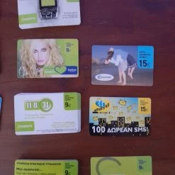 Vendora 300 Κάρτες ανανέωσης χρόνου ομιλίας κινητού Cosmote / Cosmo κάρτες 1999-2009 -vendora shop a93840b98e895fdfcaef20d75f2637212ffa703e xl