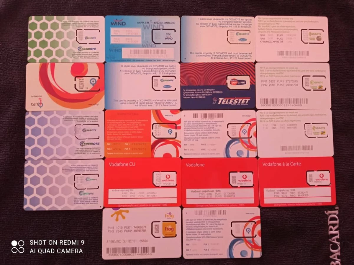 Vendora 18 ΠΑΛΙΕΣ GSM ΚΑΡΤΕΣ ΣΥΛΛΕΚΤΙΚΕΣ ΟΛΕΣ ΔΙΑΦΟΡΕΤΙΚΕΣ ΜΕΤΑΞΥ ΤΟΥΣ ΣΕ ΑΡΙΣΤΗ ΚΑΤΑΣΤΑΣΗ !!! 6 Vendora 18 ΠΑΛΙΕΣ GSM ΚΑΡΤΕΣ ΣΥΛΛΕΚΤΙΚΕΣ ΟΛΕΣ ΔΙΑΦΟΡΕΤΙΚΕΣ ΜΕΤΑΞΥ ΤΟΥΣ ΣΕ ΑΡΙΣΤΗ ΚΑΤΑΣΤΑΣΗ !!! - Image 4