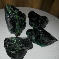 Vendora Διακοσμητική υαλόμαζα σε πράσινο χρώμα -Α-