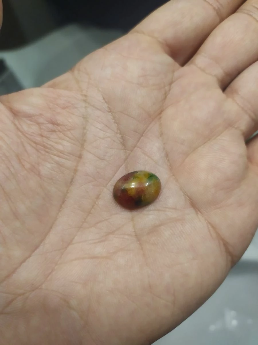 Vendora πωλειτε απο συλλεκτη ορυκτων πολυτιμων λιθων μοναδικη ορυκτη Oval Combouchon Bloodstone 8 Ct σπάνια Multicolor 8 Vendora πωλειτε απο συλλεκτη ορυκτων πολυτιμων λιθων μοναδικη ορυκτη Oval Combouchon Bloodstone 8 Ct σπάνια Multicolor - Image 6