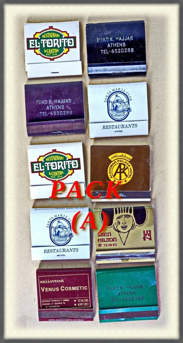 Vendora Σπίρτα συλλεκτικά, Pack A 3 Vendora Σπίρτα συλλεκτικά, Pack A